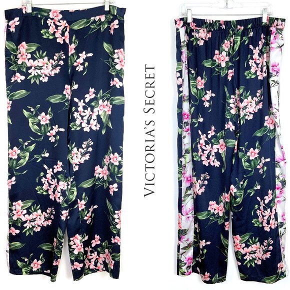 Victoria's Secret Pants - New  Victoria's Secret BOHO Silky Floral Palazzo  Pants Sz XL